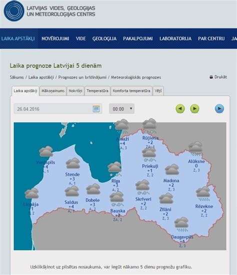 laika prognoze jūrmalā 5 dienas